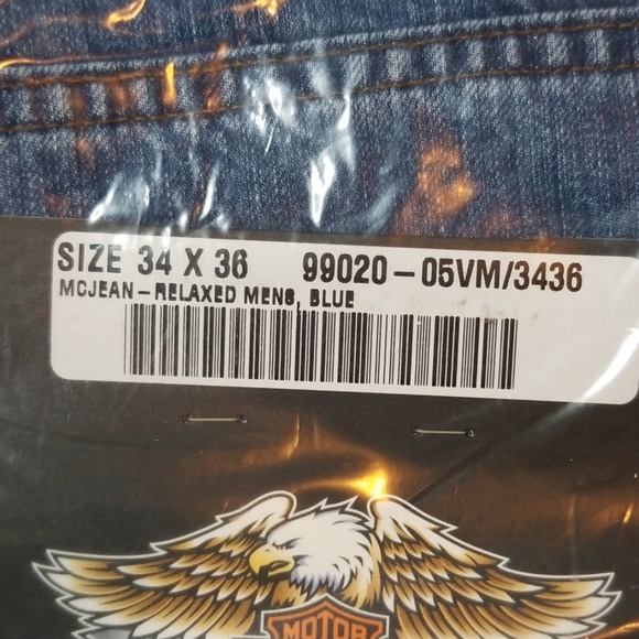 NWT Harley Davidson Men's Jeans 34x36 - Picture 2 of 2